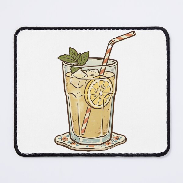 Item preview, Vintage Lemonade Glass with Mint designed and sold by urbinet.