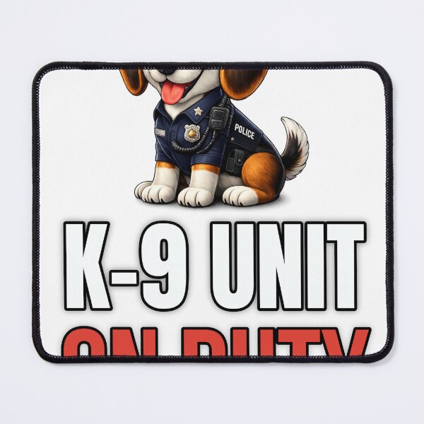 Item preview, K9 Unit On Duty Funny Police Dog Shirt Cute K9 Dog Lover Gift designed and sold by ahfas86.