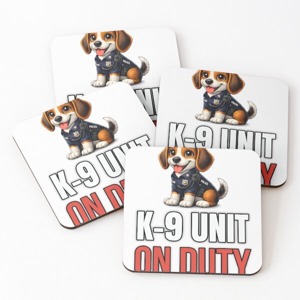 Item preview, K9 Unit On Duty Funny Police Dog Shirt Cute K9 Dog Lover Gift designed and sold by ahfas86.