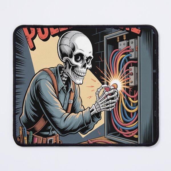 Item preview, Electrician Skull Pullin' Wire 'Til I Retire designed and sold by gandebro.
