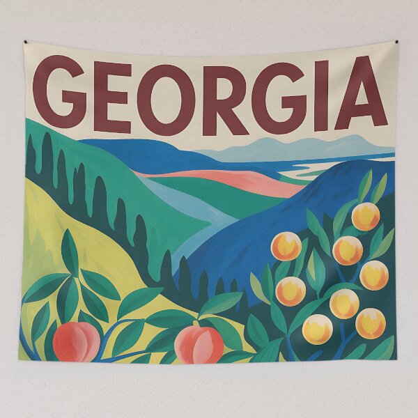 Item preview, Georgia - Travel Poster - USA designed and sold by PrintableTravel.