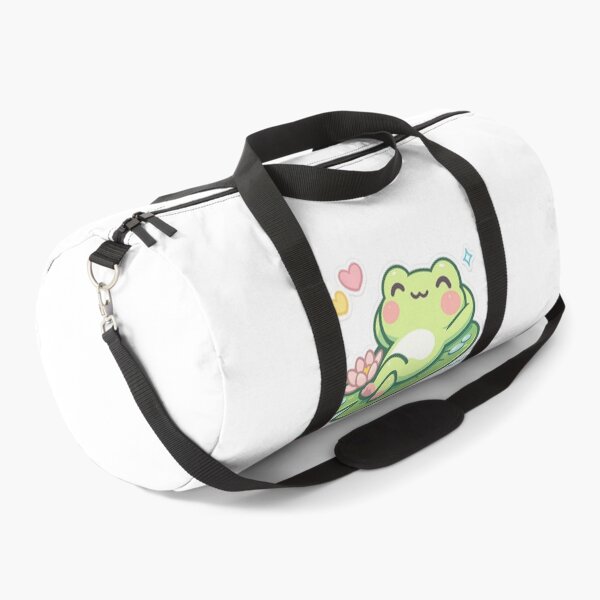 Item preview, Cute Relaxing Frog on Lily Pad – Kawaii Frog Cartoon Sticker | Pastel Cute Animal Design designed and sold by ArtWaveStudio8.