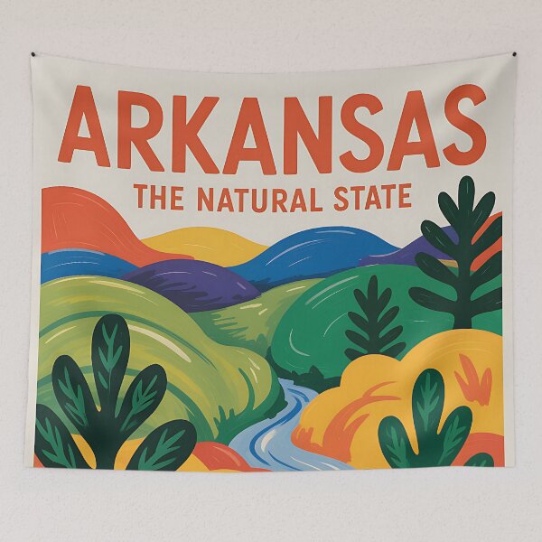Item preview, Arkansas - Travel Poster - USA designed and sold by PrintableTravel.
