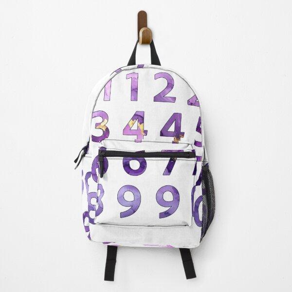 Item preview, Purple Marble Numbers with Gold Accents designed and sold by katifinell.