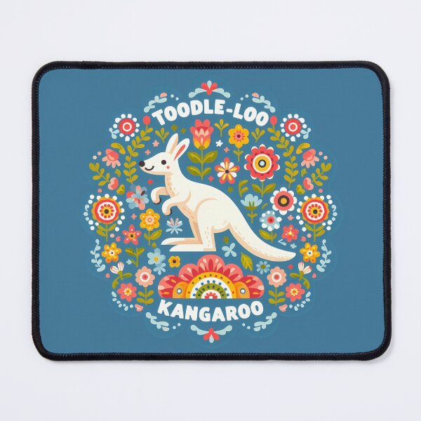 Item preview, Toodle-Loo Kangaroo – Scandinavian Folk Art Nursery Rhyme by heidiannemorris © designed and sold by FOLK ART FUSION by heidiannemorris.