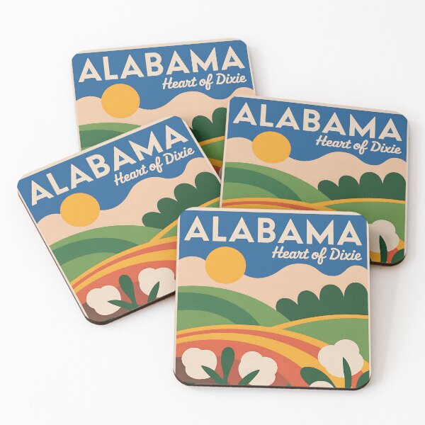 Item preview, Alabama - Travel Poster - USA designed and sold by PrintableTravel.