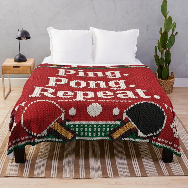 Item preview, Ping Pong Repeat Table Tennis Passion Knitting Pattern designed and sold by Mauswohn.