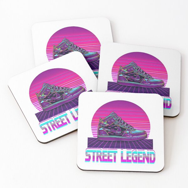 Item preview, Street Legend Retro Gamer Sneaker Glitch Sticker Reloaded Amalgamation Grad Legacy designed and sold by Imaginarium of Chaos falcon88 .