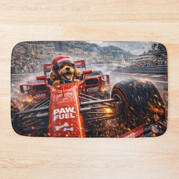 Item preview, Cockapoo Formula Racing Driver Adventure Art designed and sold by Cockapoo Society.