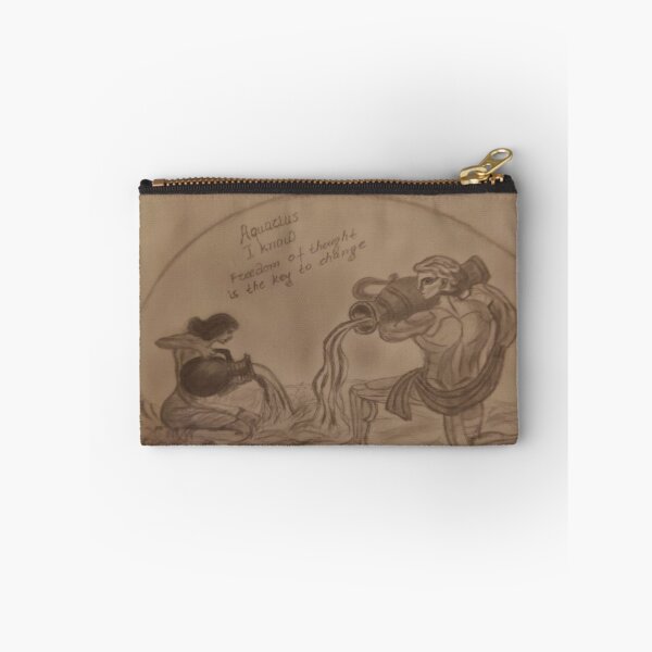 Item preview, Aquarius Zodiac – Water Bearer Pencil Drawing designed and sold by ManiPopi998877.