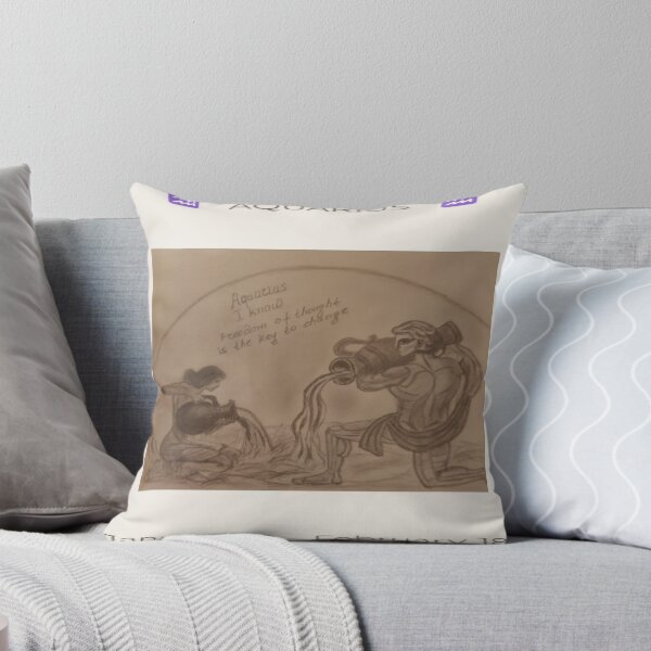 Item preview, Aquarius Zodiac – Water Bearer Pencil Drawing designed and sold by ManiPopi998877.