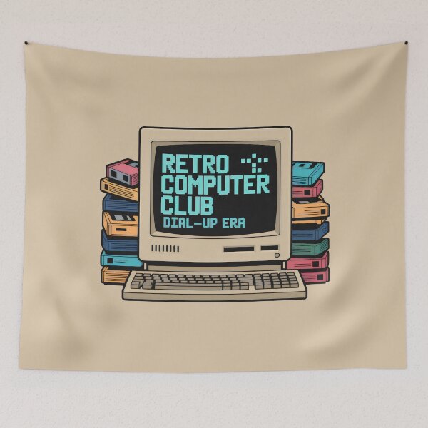 Item preview, Retro Computer Club Dial Up Era 90s Computer Nostalgia designed and sold by SplashTastic.