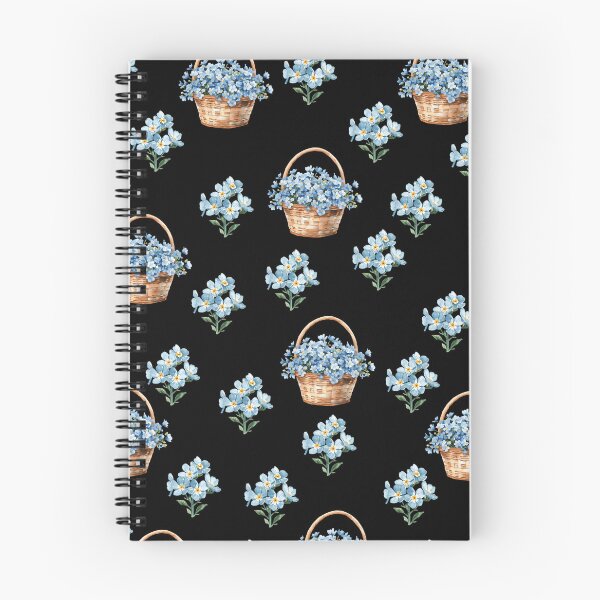 Item preview, Basket of little blue Myosotis flowers designed and sold by uunaa.