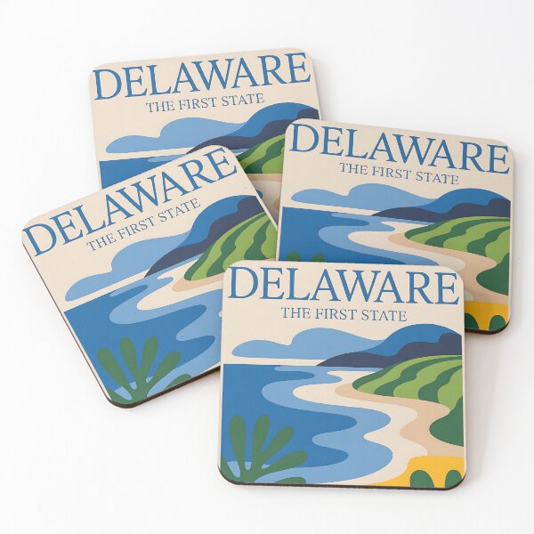 Item preview, Delaware - Travel Poster - USA designed and sold by PrintableTravel.