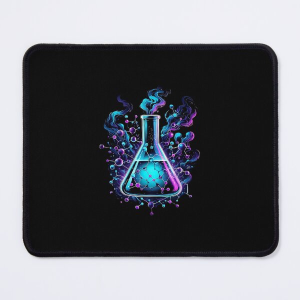 Item preview, Neon Dark Fantasy Chemistry Flask | Edgy Science Art designed and sold by MouradStudio.