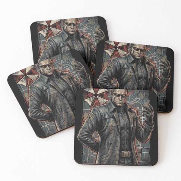 Item preview, Wesker RE Black Leather Coat Red Eyes Betrayal Portrait designed and sold by Senpaiwaves.