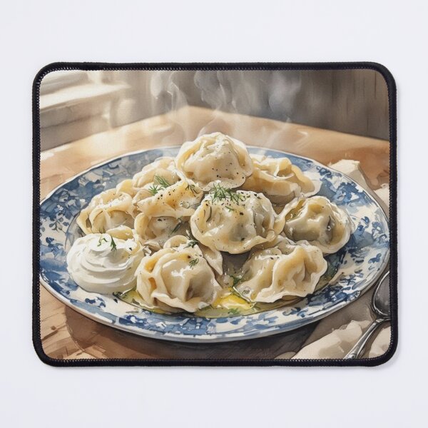Item preview, Traditional Dumplings - Aesthetic Russian Pelmeni Food Art designed and sold by RoshkaShop.