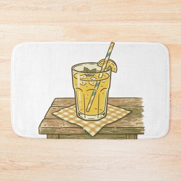 Item preview, Vintage Lemonade Glass on Rustic Table  designed and sold by urbinet.