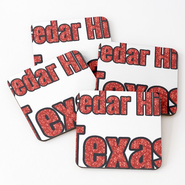 Item preview, Cedar Hill Texas City Name With Red Rhinestone designed and sold by TheIconSmith.