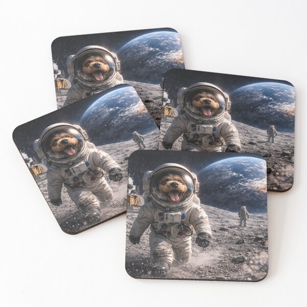 Item preview, Cockapoo Astronaut Moon Landing Space Art  designed and sold by Cockapoo Society.