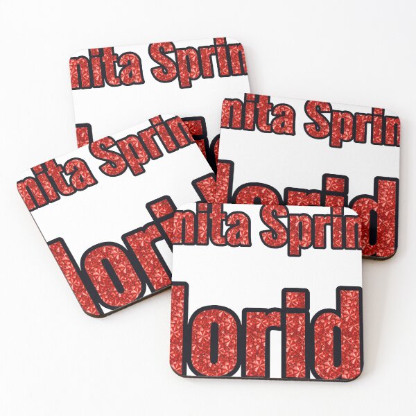 Item preview, Bonita Springs Florida City Name With Red Rhinestone designed and sold by TheIconSmith.