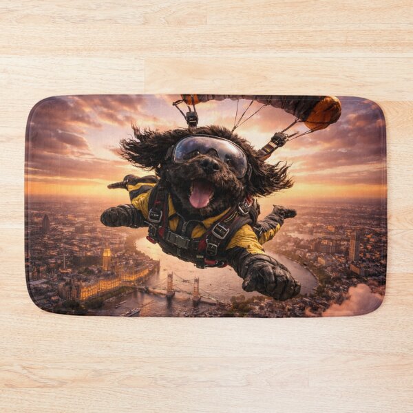 Item preview, Cockapoo Skydiving Over Tower Bridge London designed and sold by Cockapoo Society.