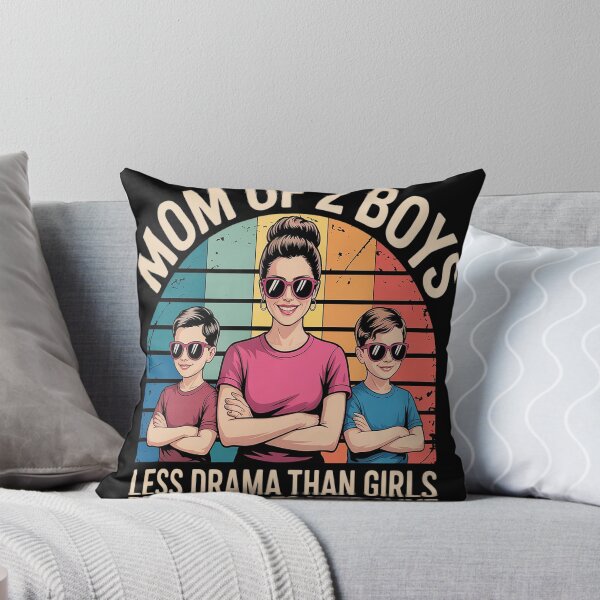 Item preview, Mom Of 2 Boys Less Drama Than Girls But Harder To designed and sold by CottonCandyPrin.