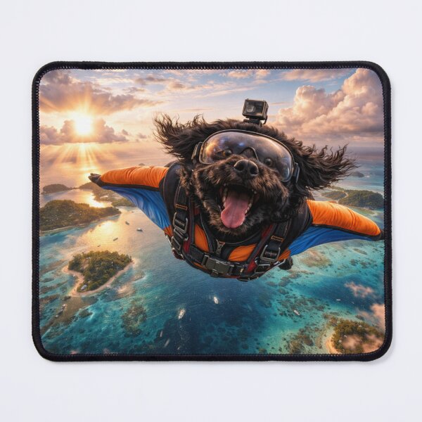Item preview, Cockapoo Skydivinv Adventure Dog Art designed and sold by Cockapoo Society.