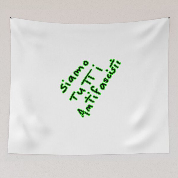 Item preview, Siamo tutti antifascista verde y negro designed and sold by Kalhanne.