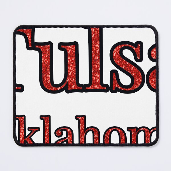 Item preview, Tulsa Oklahoma City Name With Red Rhinestone designed and sold by TheIconSmith.