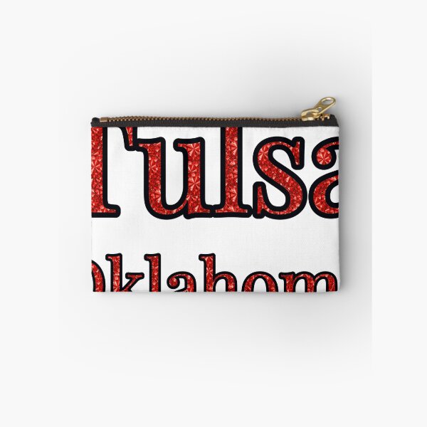 Item preview, Tulsa Oklahoma City Name With Red Rhinestone designed and sold by TheIconSmith.