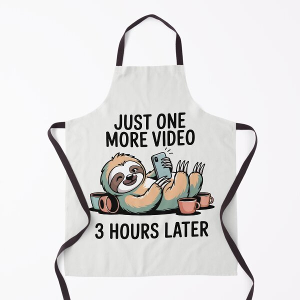 Item preview, Just One More Video Sloth Procrastination Internet Culture designed and sold by SplashTastic.