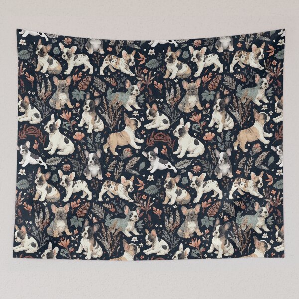 Item preview, French Bulldog Pattern Throw Blanket, Phone Case designed and sold by candiscamera.