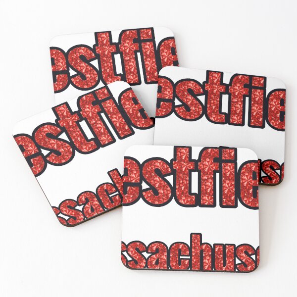 Item preview, Westfield Massachusetts City Name With Red Rhinestone designed and sold by TheIconSmith.