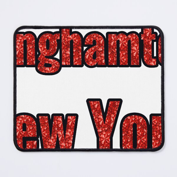 Item preview, Binghamton New York City Name With Red Rhinestone designed and sold by TheIconSmith.