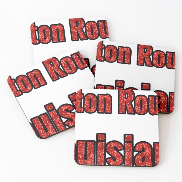Item preview, Baton Rouge Louisiana City Name With Red Rhinestone designed and sold by TheIconSmith.