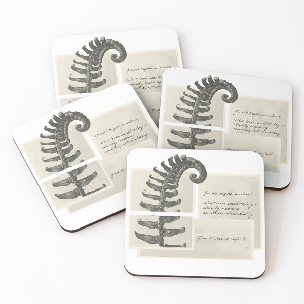 Item preview, Unfurling Growth – Botanical Fern Illustration designed and sold by sorryNOTsorry.brand.