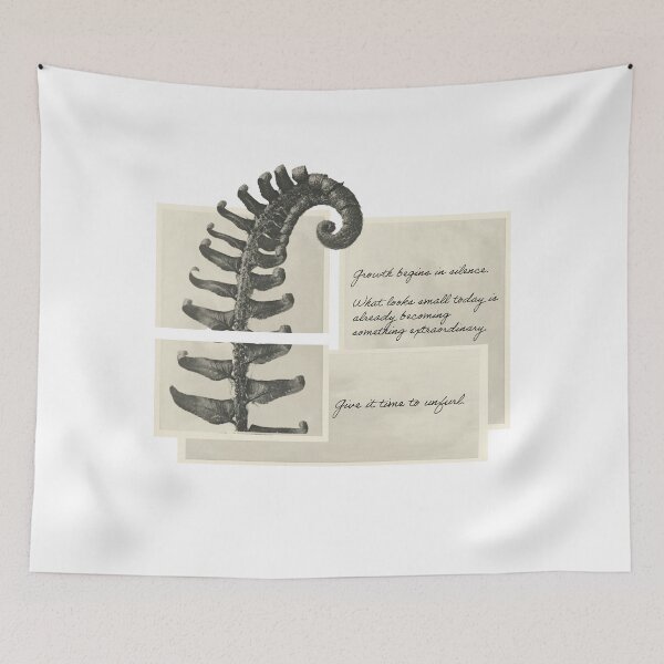 Item preview, Unfurling Growth – Botanical Fern Illustration designed and sold by sorryNOTsorry.brand.