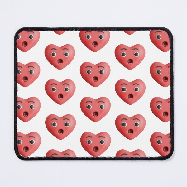 Item preview, Surprised heart shape emoji 3d illustration designed and sold by GulArt.