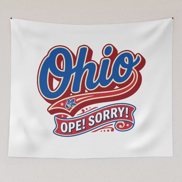 Item preview, Ohio Ope Sorry Retro Midwest Graphic Vintage designed and sold by Cozy-Old-Pub.