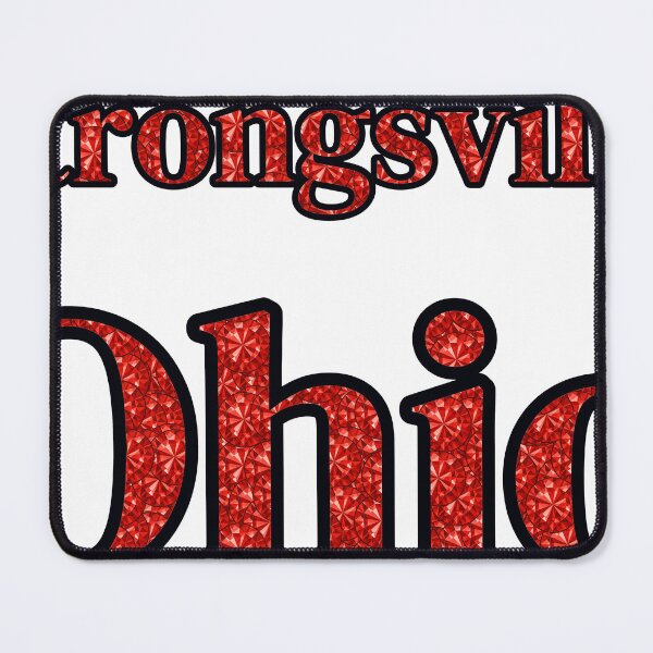 Item preview, Strongsville Ohio City Name With Red Rhinestone designed and sold by TheIconSmith.