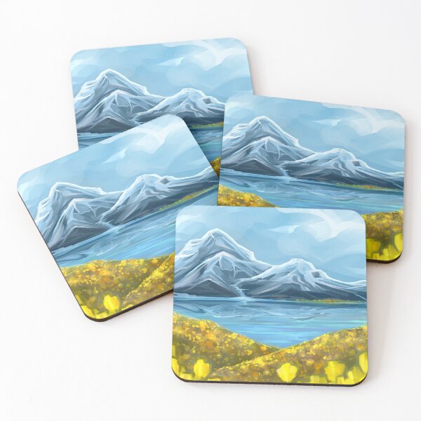 Item preview, Alpine lake in spring designed and sold by varjopihlaja.