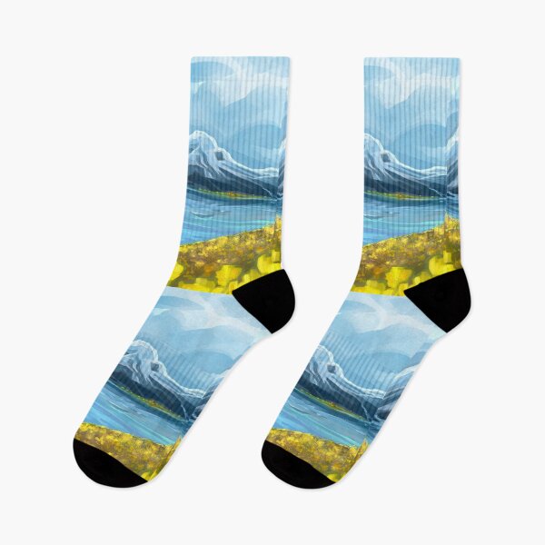 Item preview, Alpine lake in spring designed and sold by varjopihlaja.