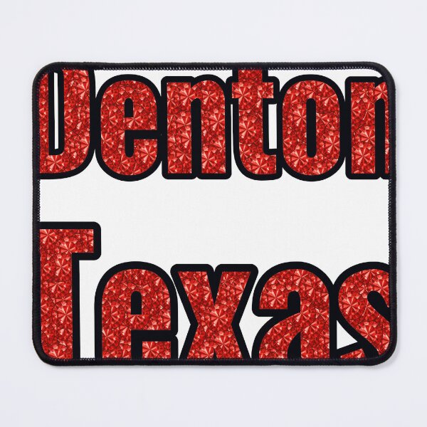 Item preview, Denton Texas City Name With Red Rhinestone designed and sold by TheIconSmith.