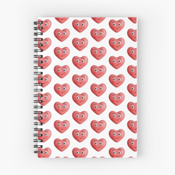 Item preview, Heart shape emoji with shy face expression 3d illustration designed and sold by GulArt.