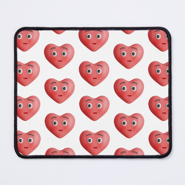 Item preview, Heart shape emoji with shy face expression 3d illustration designed and sold by GulArt.