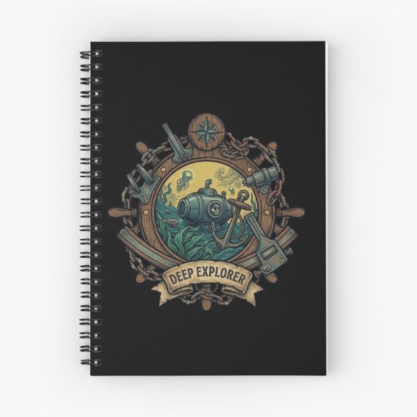 Item preview, Deep Explorer – Nautical Adventure Emblem designed and sold by Dogandesighn.
