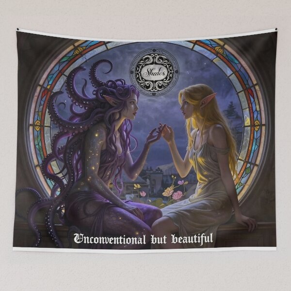 Item preview, The sea nymphette and the elf - unconventional yet beautiful designed and sold by ShaDeS-AI-Art.