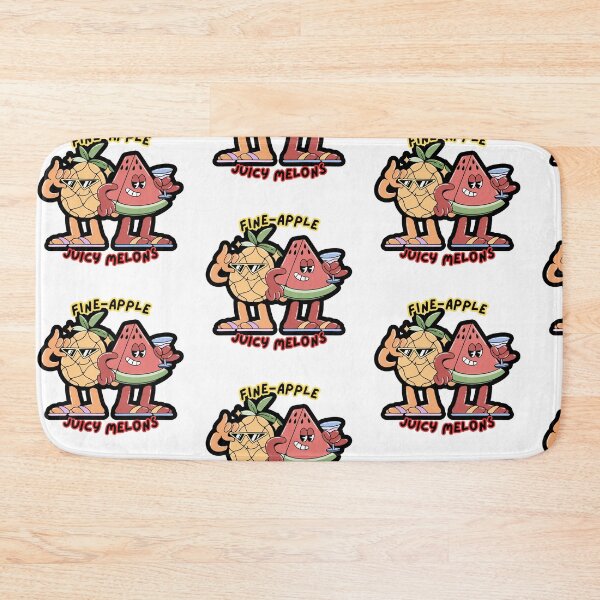 Item preview, "Fine-Apple & Juicy Melons Besties – Tropical Pun Duo Tee/Sticker" designed and sold by The-Melon-Cart.