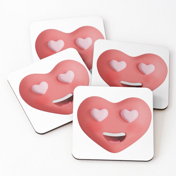 Item preview, Heart shape admired emoji with heart eyes designed and sold by GulArt.